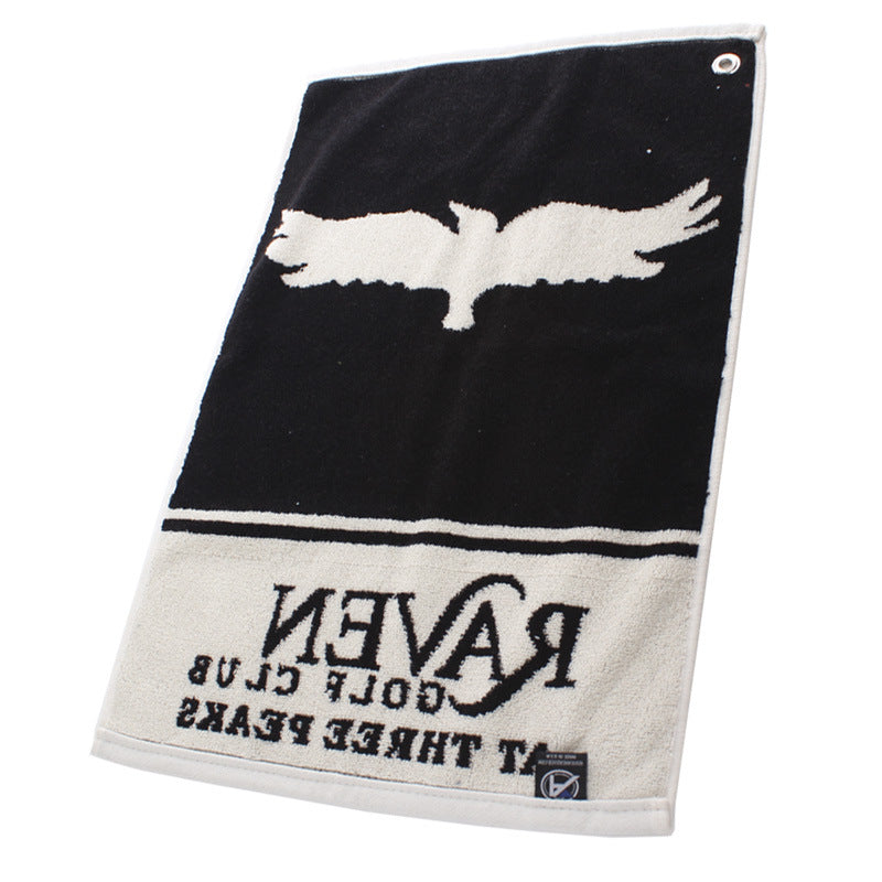 Manufacturer small batch personalized production of golf towels, cut velvet jacquard, yarn-dyed hanging rings, zipper pockets, printing jacquard