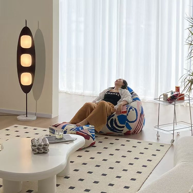 Bean bag lazy sofa graffiti creative popular sofa living room bedroom balcony tatami lounge chair commemorative edition manufacturer