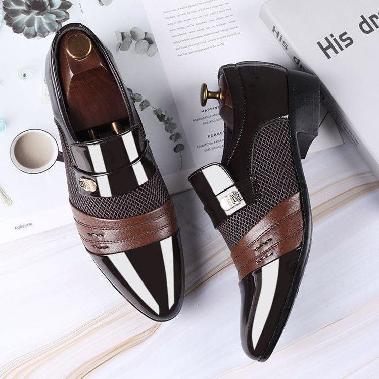 Special big sale clearance pick up the leaky broken code men's leather shoes summer breathable sandals men's soft leather non-slip hole shoes trendy