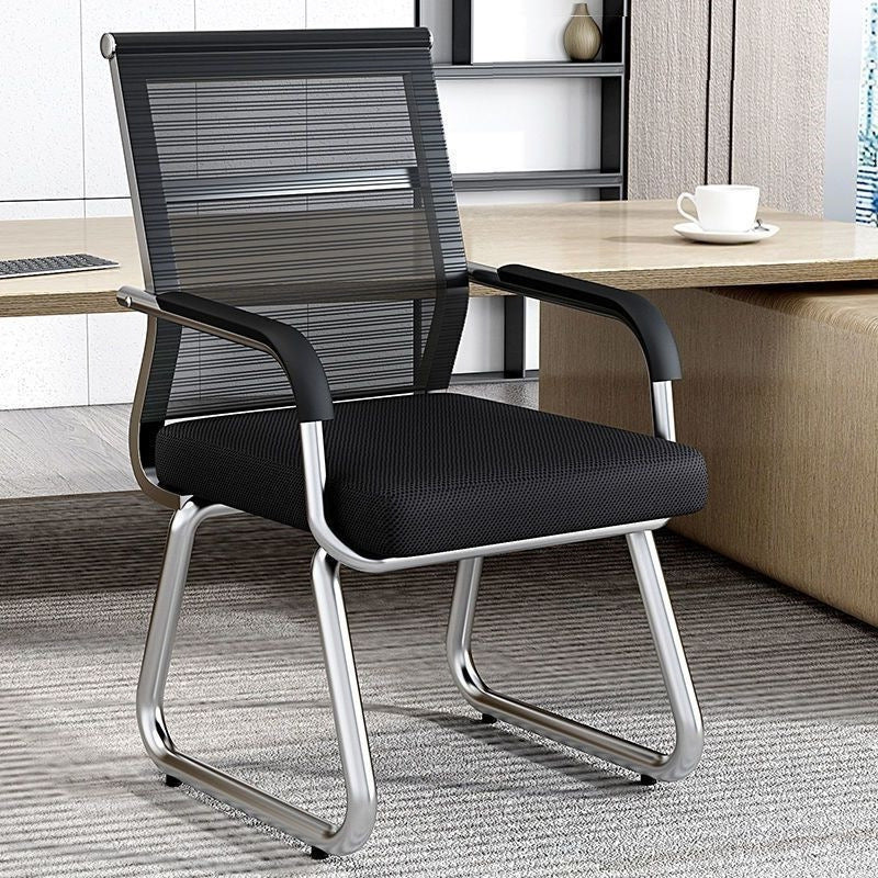 Office chair thickened backrest chair plaidfor home sedentary bow mahjong chair office student conference office computer chair