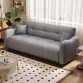 Cat scratch leather sofa bed modern casual small apartment living room straight row sofa three-stop backrest multi-functional foldable sofa