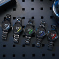 New creative sports car wheel design wristwatch - 3d hollow dial fashion men's watch - large dial quartz watch - wholesale