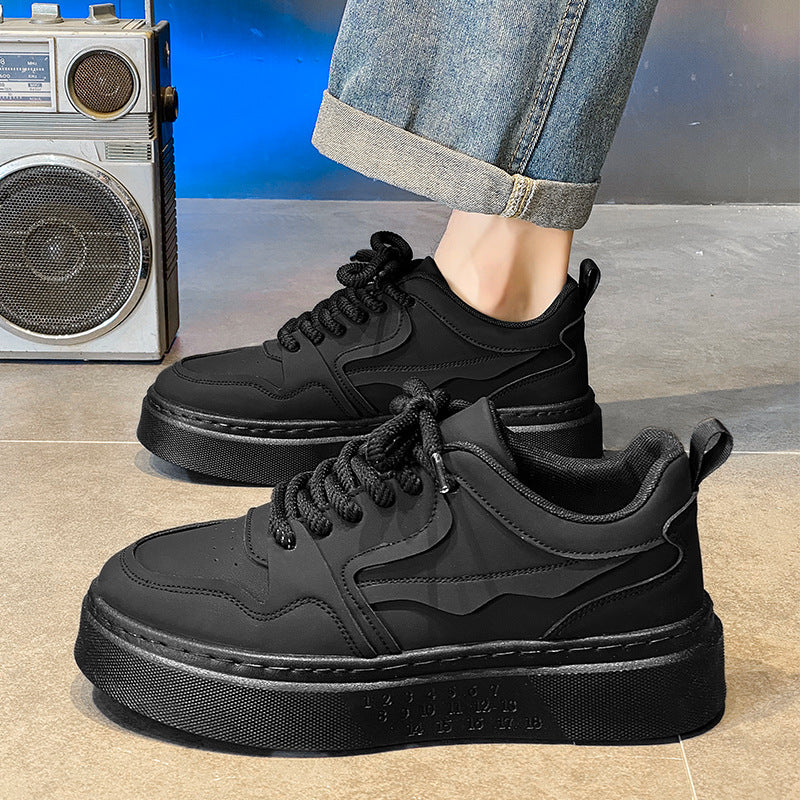 2026 new men's spring collection: kitchen, work, and casual shoes - black men's sneakers, trendy and durable