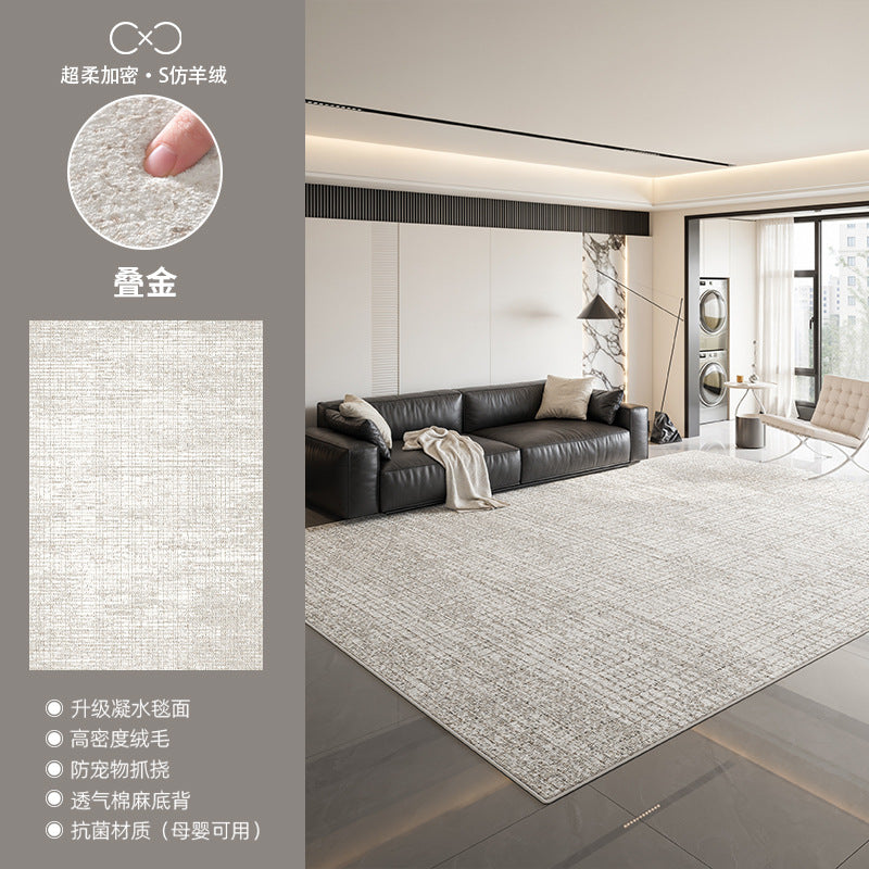 Distributed carpet living room new arrival no-wash and wipeable accessible luxuryclassy waterproof and stain-resistant floor mat modern casual bedside blanket