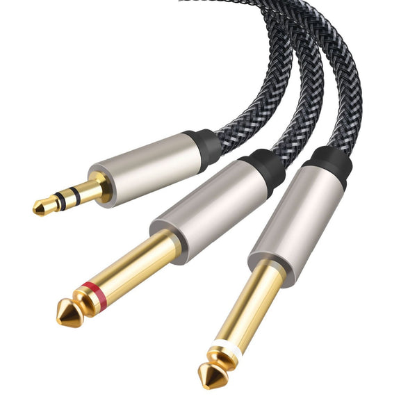 Wholesale type-c to 2 6.35 audio cables, mobile phone audio power amplifier audio output cable type-c audio