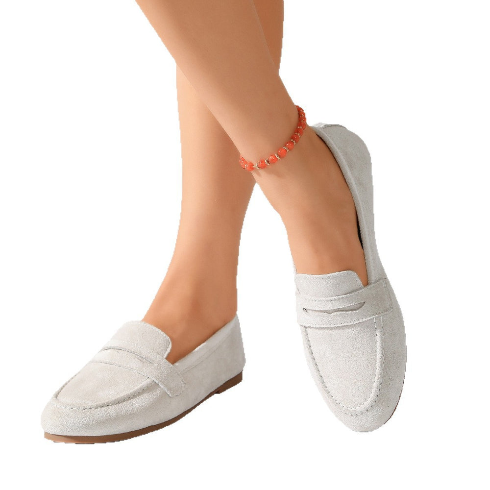 spring/autumn new flat soft sole fashion slip-on loafers women's retro low-cut single shoes wholesale