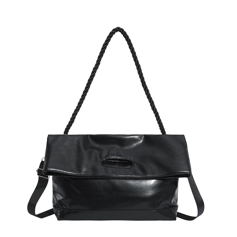 Fall and winterretro large capacity briefcase for women 2025new arrivalfashion shoulder bag super popular tote bag storage satchel bag