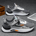 Men's spring 2026 new leather waterproof casual running sneakers - trendy men's fashion dad shoes