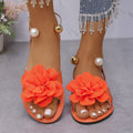 Women's plus size bohemian floral thong sandals - summer  new arrival for export