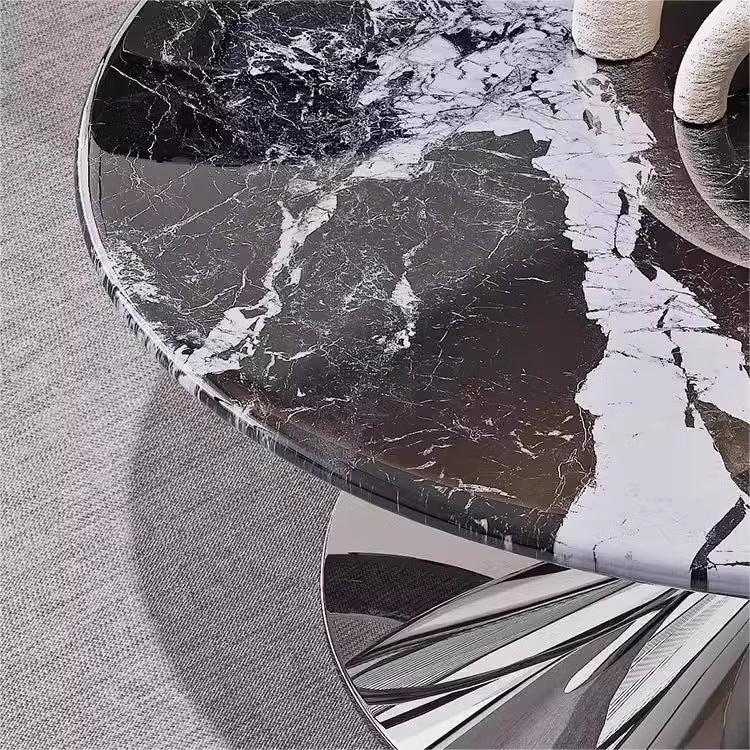 French new arrival suspended flying saucer coffee table living room for home small apartment creative designer style normcore marble coffee table