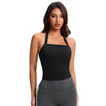 Sexy halter top with built-in bra pads - push-up, running, fitness, yoga tank top - yg-1010