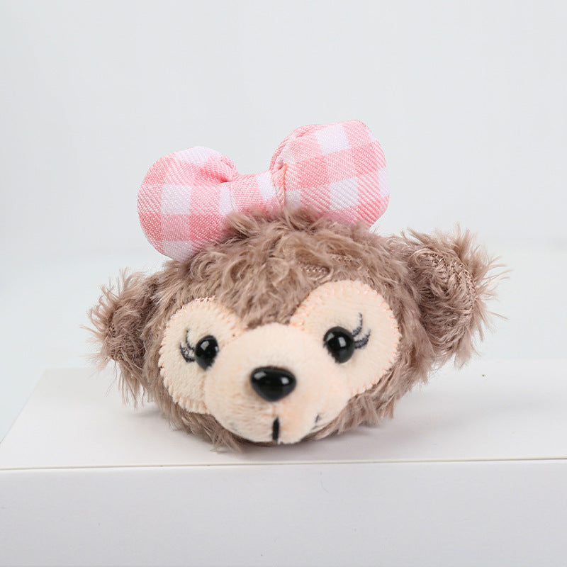 Cute duffy bear head & shelliemay plush toy charms - diy shoe accessories, bag decorations, wholesale