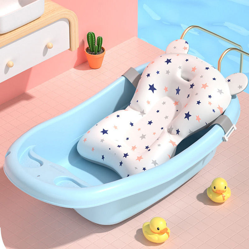 Baby bath net, baby bathtub non-slip pad, floating bath support, universal bath net frame, newborn bath support