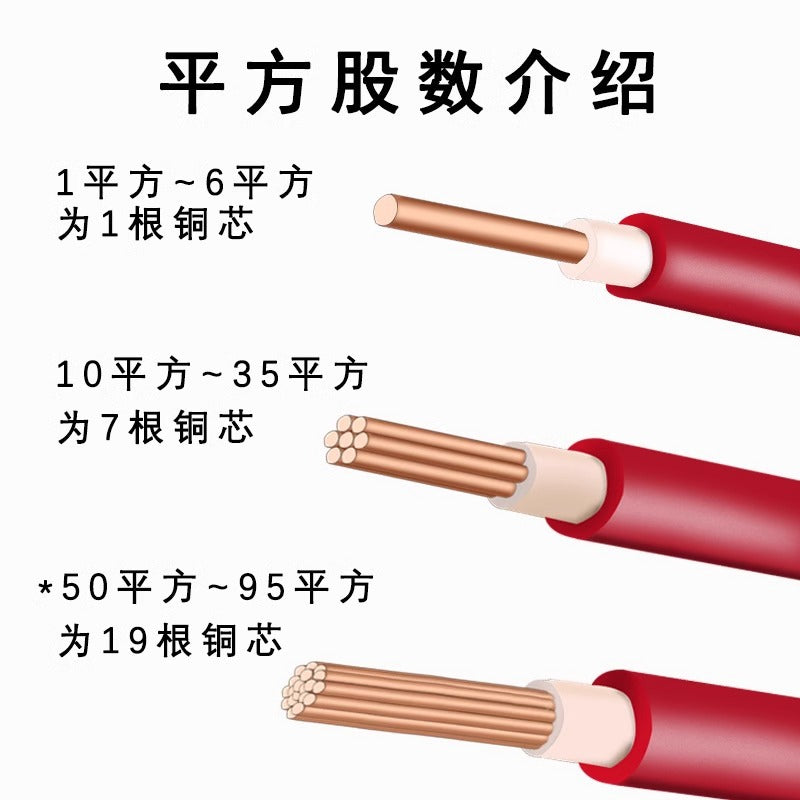 Pearl River Wire BVV1.52.546 square copper core national standard flame retardant household outdoor double leather single strand hard wire cable