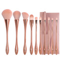 Stemmed glasses - rose gold - nude 10-piece set + pink sling bag