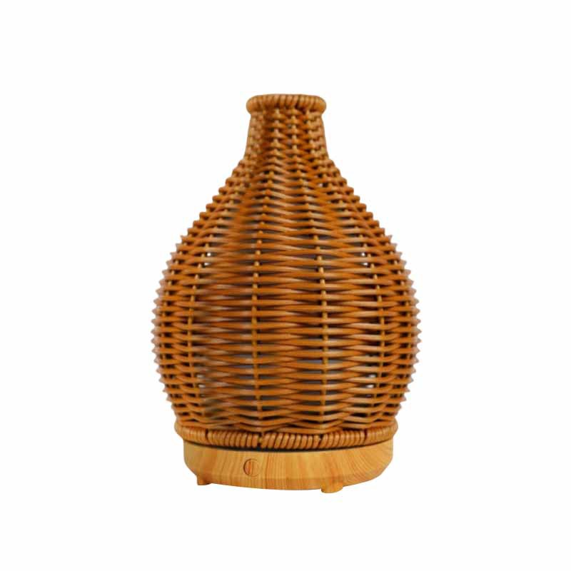 New wood grain rattan aroma diffuser humidifier - usb ultrasonic, silent operation, high mist output - cross-border bestseller - direct from the manufacturer