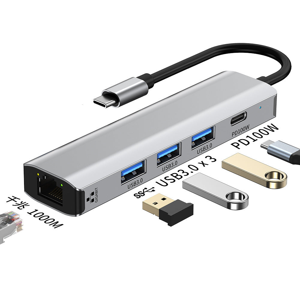 type-c hub expansion multi-interface adapter suitable for apple notebook gigabit network card expansion dock