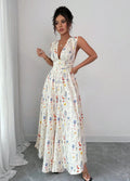 cross-border e-commerce floral digital print camisole and jumpsuit fashionable versatile women's vacation outfit