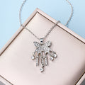 Wholesale unique necklace designs: european & american cross-border autumn/winter jewelry, women's diamond-accented light luxury korean-style ins sweater necklace