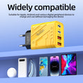 Mecha-style phone charger, 3-usb + pd multi-port charger head, 1200w, compatible with apple and android phones