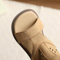 girls' sandals: new summer  collection - kids' fashionable retro british style hollow-out roman sandals