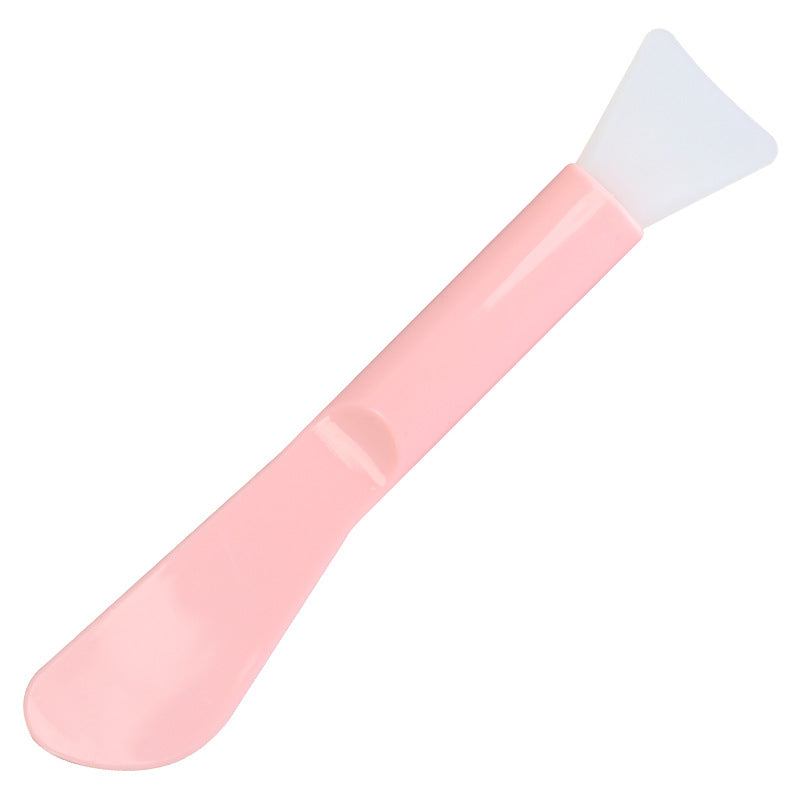 Cosmetic mask tool dual-ended silicone brush scraper mask stick mask brush soft head stirring applicator facial scraper