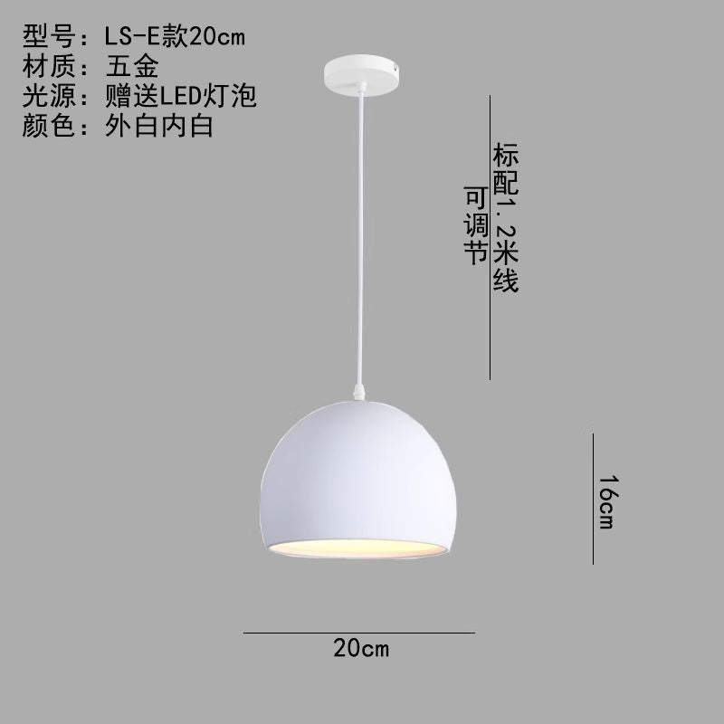 Minimalist industrial black projector light - retro creative restaurant, cafe, bubble tea shop, hot pot restaurant - unique pot lid pendant lamp