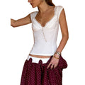 Amazon women's clothing  spring new fashion hot girl style minimalist solid color slim fit versatile cropped top
