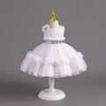 Ready-to-ship wholesale tulle children's dresses, cake princess dresses, baby girl's first birthday dresses, flower girl dresses