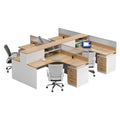Saint li screen desk and chair combination - minimalist modern computer desk for office staff, ideal for finance and accounting positions