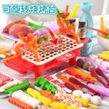 Kids pretend play bbq skewer kitchen toy set - breakfast food playset for girls, cooking & bbq for boys & girls, wholesale