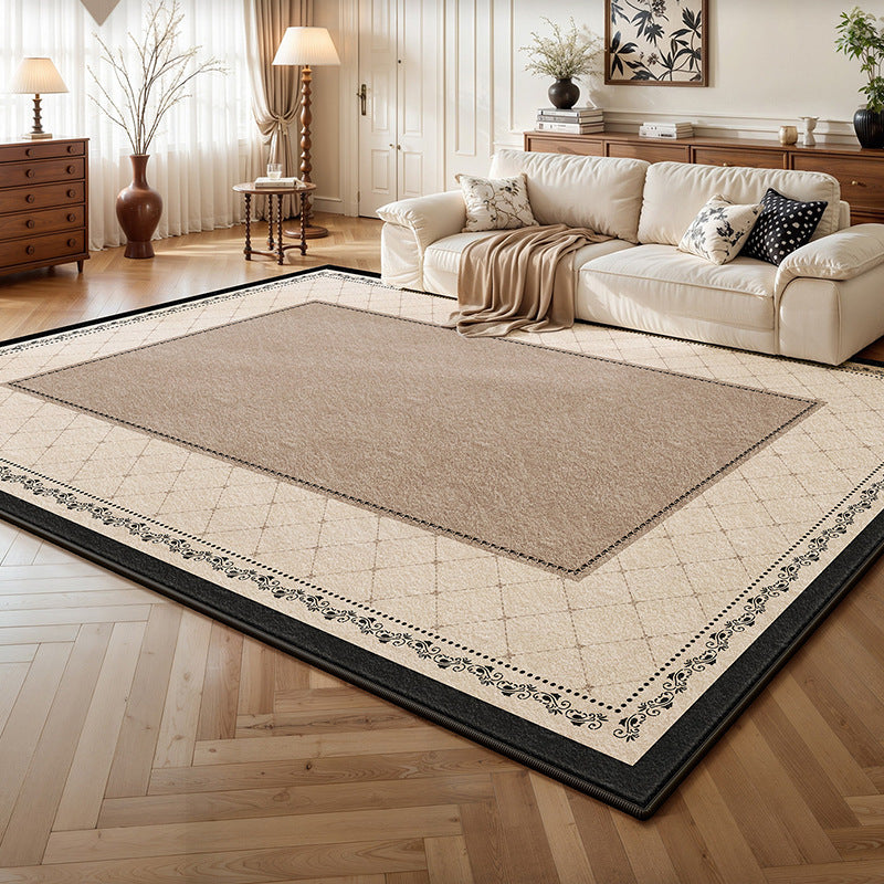 Removable and washable carpet french medieval retro persian no-wash and wipeable double-layer detachable machine washable sofa bedroom floor mat