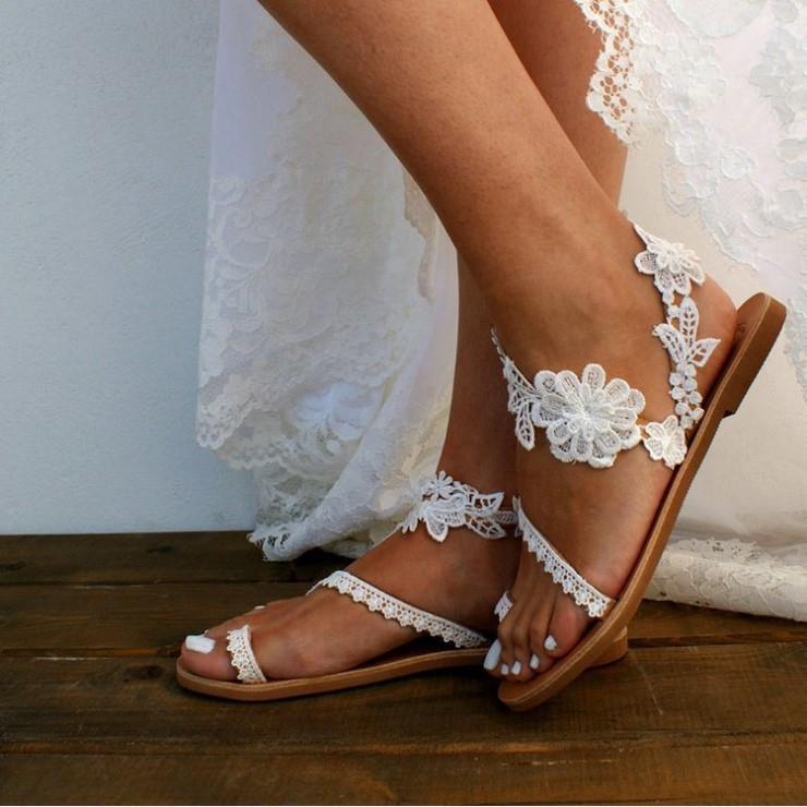autumn new roman sandals women's round toe peep-toe floral flat low heel export women's sandals wholesale