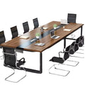 Bestselling office desk & conference table set - modern minimalist design, complete employee desk and chair combination, conference room long table