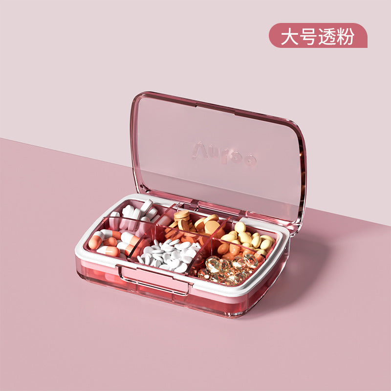 Medicine box Portable medicine packing box Three meals a day Mini small medicine box Portable medicine box Pill dispenser