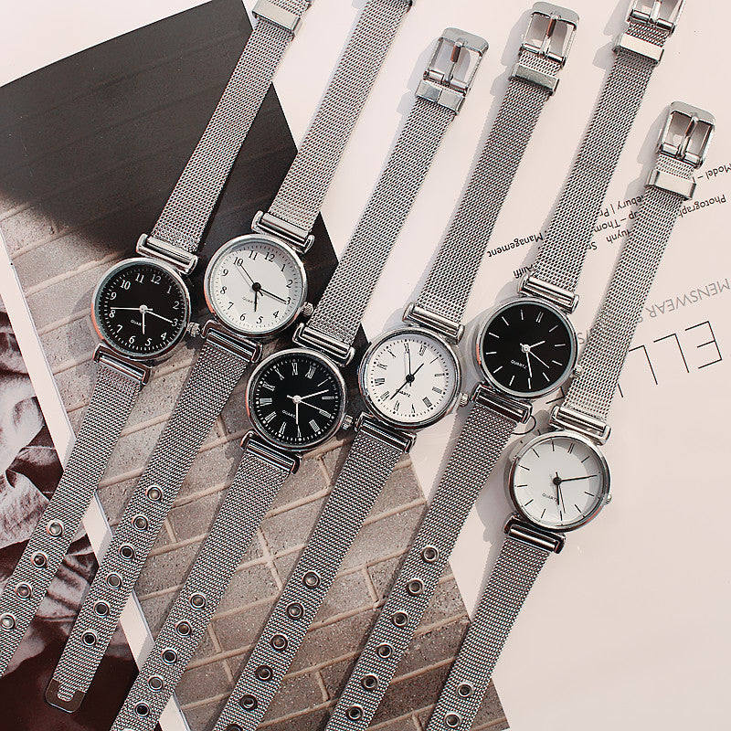 Women's fashion watch - elegant, retro, trendy, korean style, minimalist small round bracelet watch for students and export