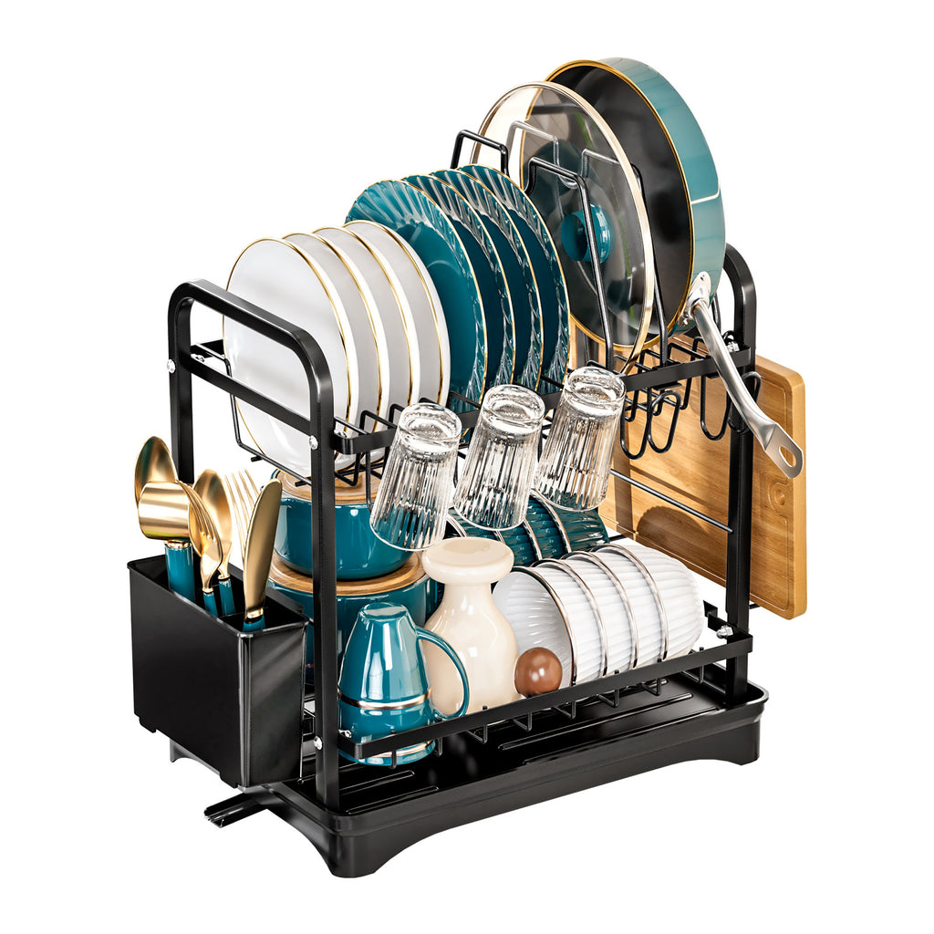 Cross-border Dish Storage Rack Kitchen Shelf Countertop Pot Lid Pot Rack Tableware Storage Box Drain Basket Bowl Rack