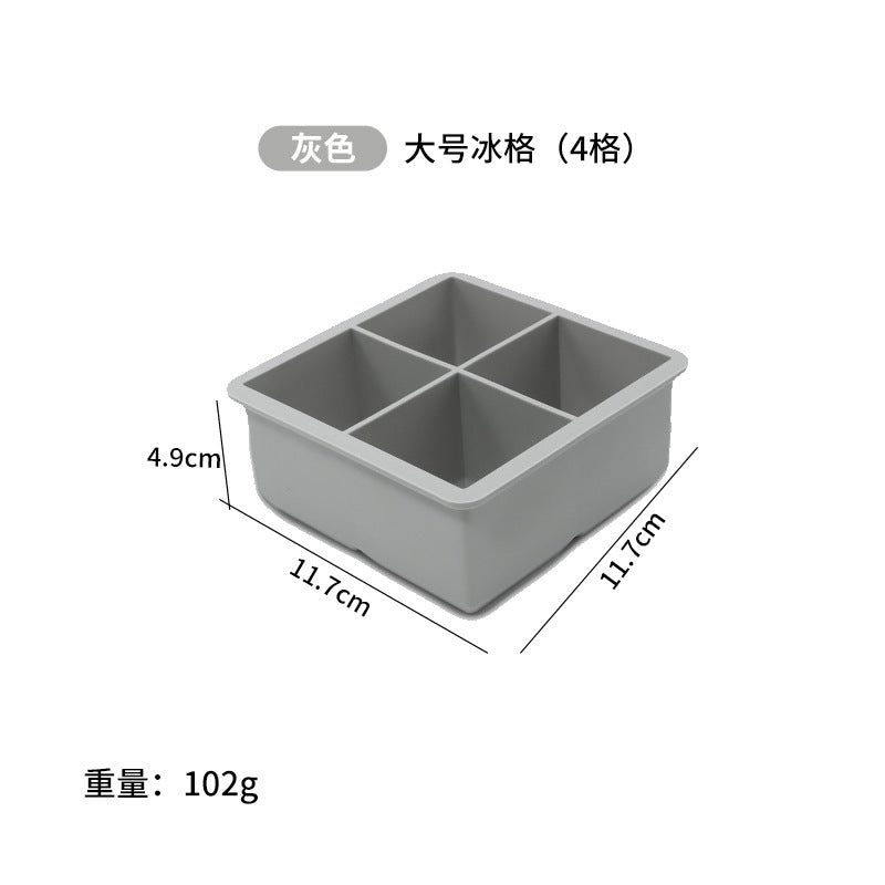 Freeze ice cube mold with lid silicone ice grids ice making film skull square ice maker cocktail ice ball film
