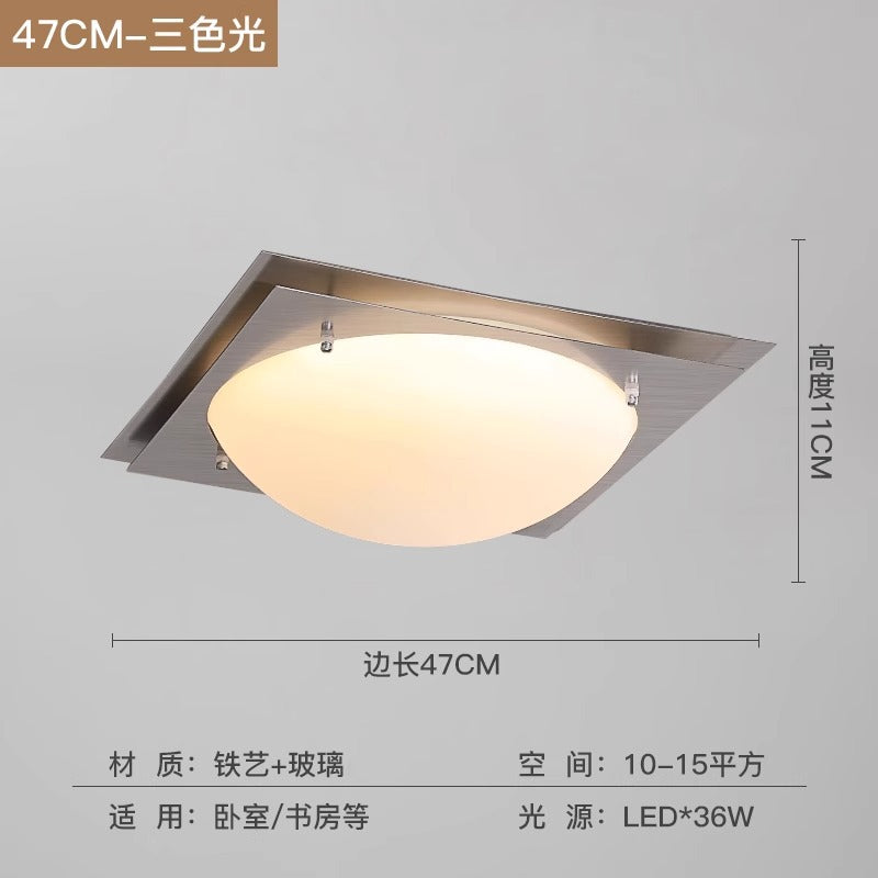 [Strict selection] Bauhaus ceiling lamp room lamp French medieval creative design sense retro glass lamp