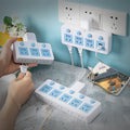Multi-functional wireless home power strip with usb ports, night light, and plug adapter
