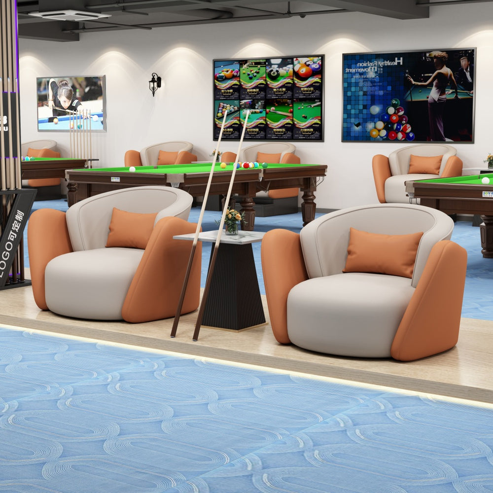 New casual billiards sofa chair billiards hall special ball watching chair double casual negotiation table and chair combination