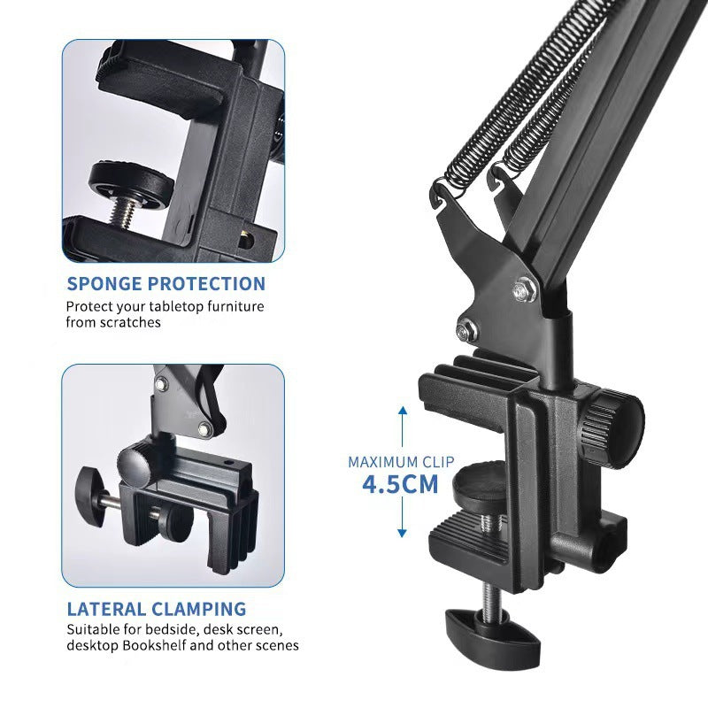 Bedside headboard desktop lazy bracket - phone & tablet arm support - dorm room perfect for live streaming & binge-watching