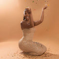 summer new arrival: bestselling double-layer mesh rhinestone embellished european & african style sexy cami dress