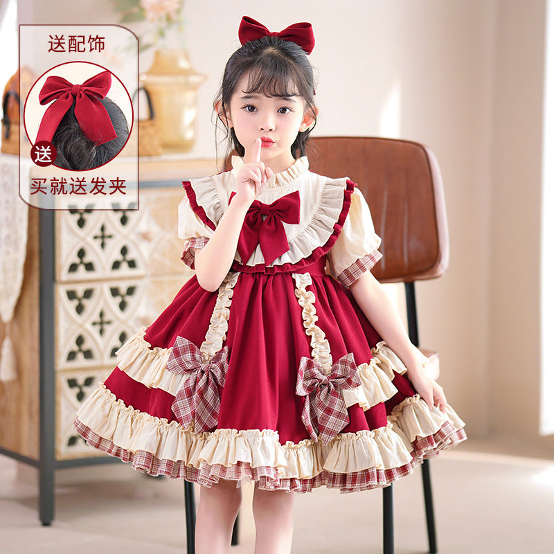 Lolita summer girls' princess dress, new  lolita style children's dress, lolita baby dress