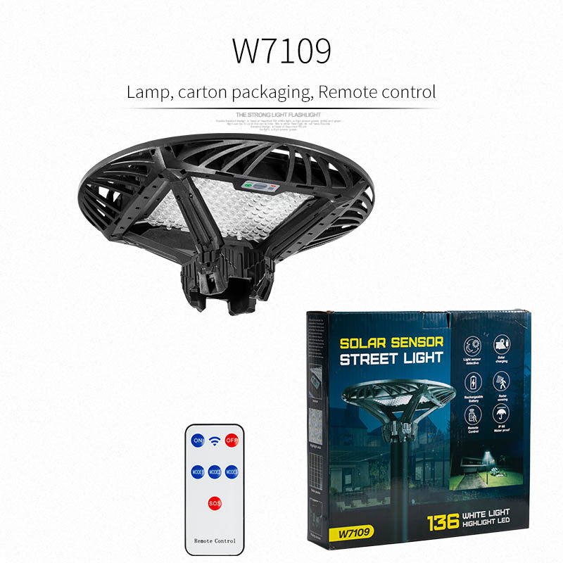 Cross-border solar street lights, human body induction, automatic power storage, road lighting, image beautification, stigma lights, lighting lights