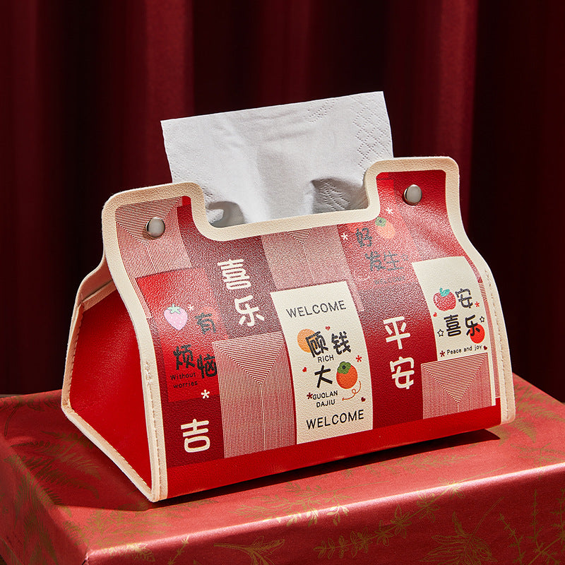 New Year's festive carton thriving wedding room wedding celebration decoration storage box Chinese home furnishings gift box