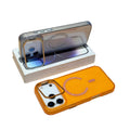 Minimalist glitter magnetic lens protection phone case - new design for iphone 17 pro max, ice americano style, compatible with iphone 13