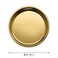 Export stainless steel tray, beautiful plate, for homeclassy jewelry storage tray, hotel commercial metal disc