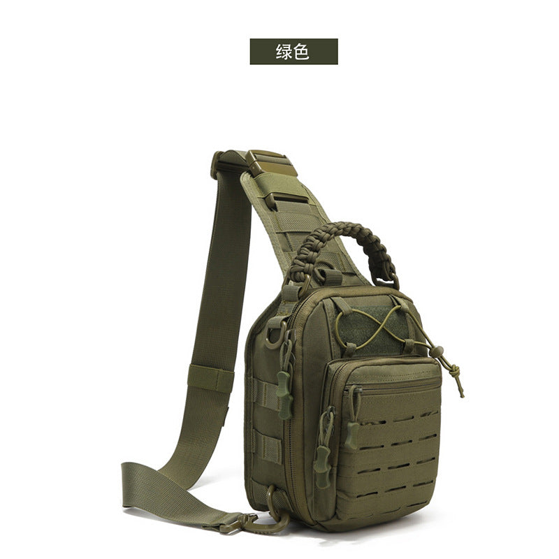 New multi-functional laser breast bag, waterproof portable breast bag for outdoor sports travel, men's shoulder messenger bag.
