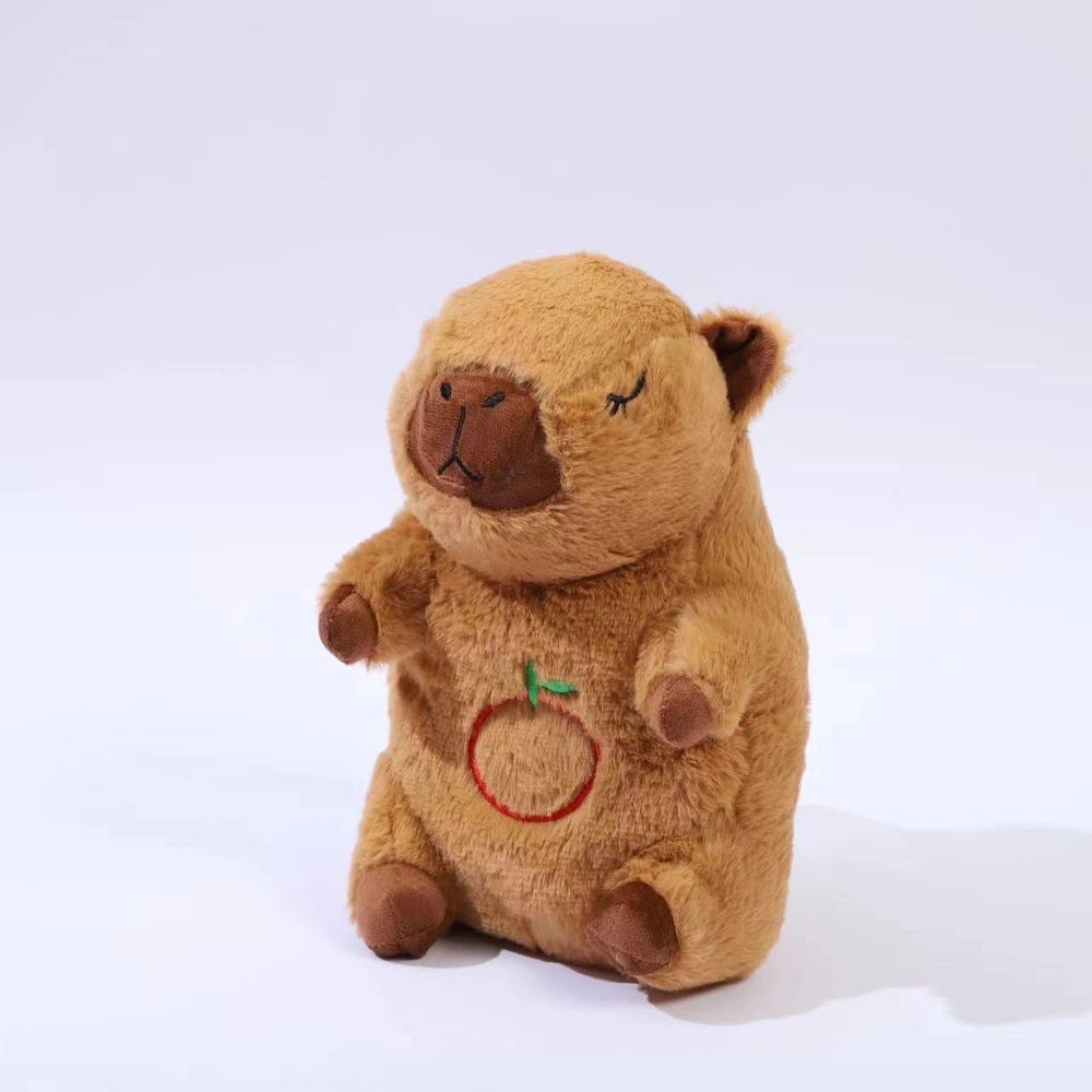 children's plush toy breathing capybara doll musical light-up soothing baby doll gift